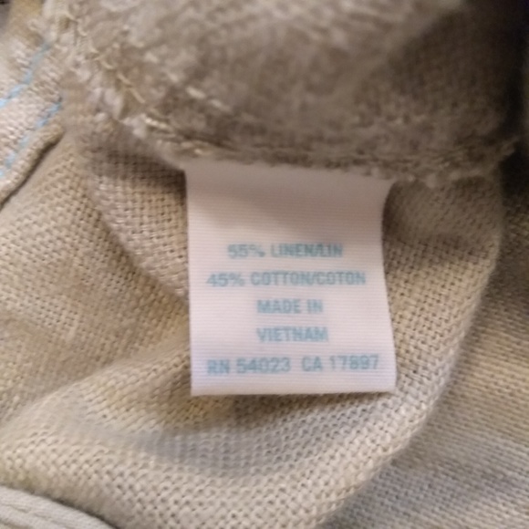 Old Navy Linen Blend Ultra Low Waist Shorts Summer Beach Comfy - Picture 3 of 3